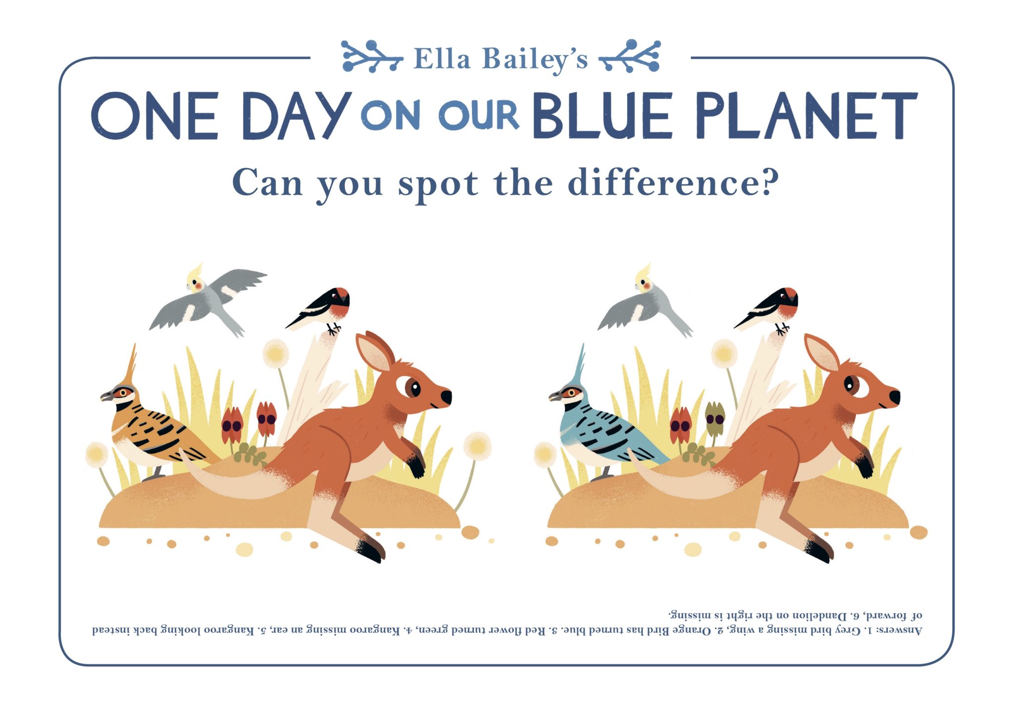 One Day On Our Blue Planet Activity Sheets Nobrow Press