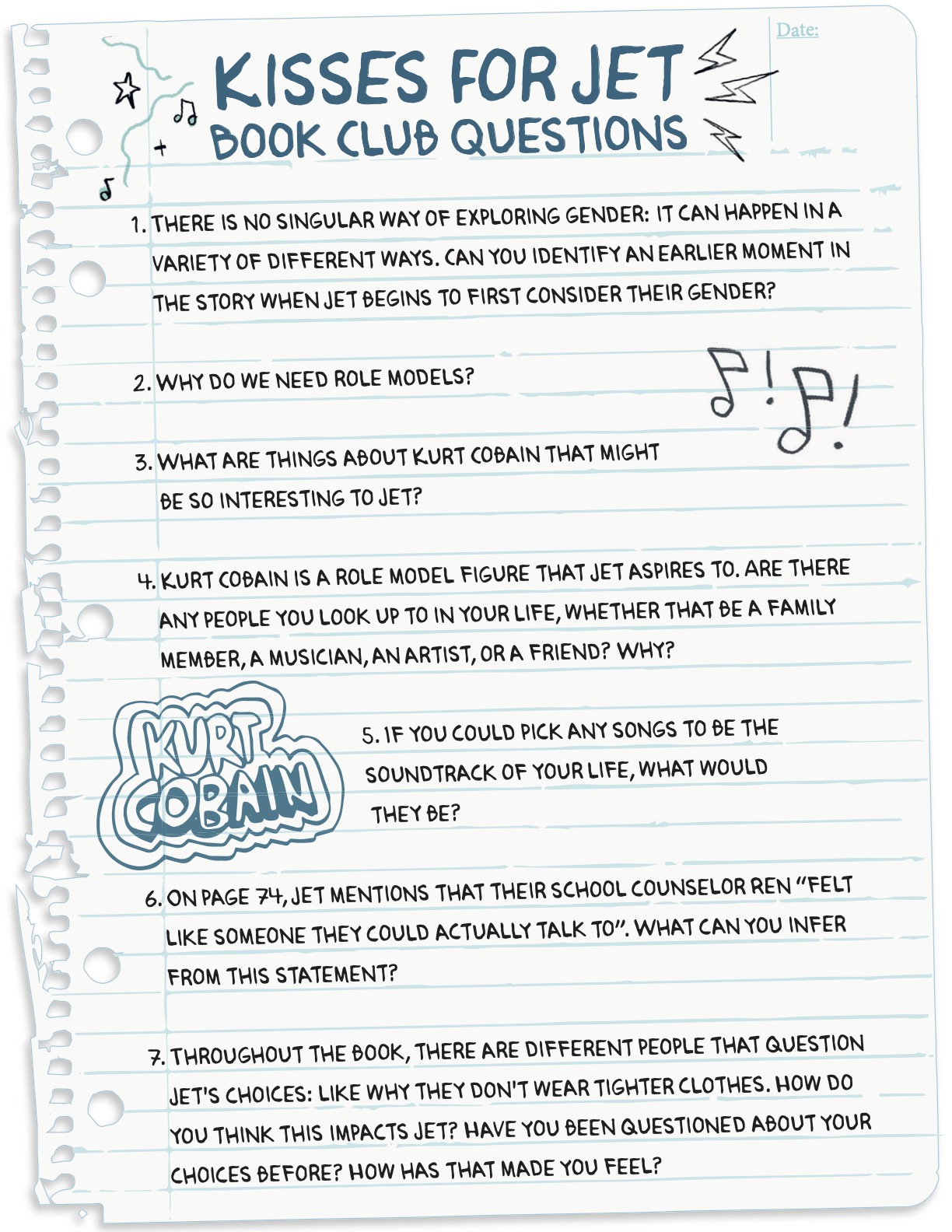 Kisses For Jet Book Club Questions Pg 1 